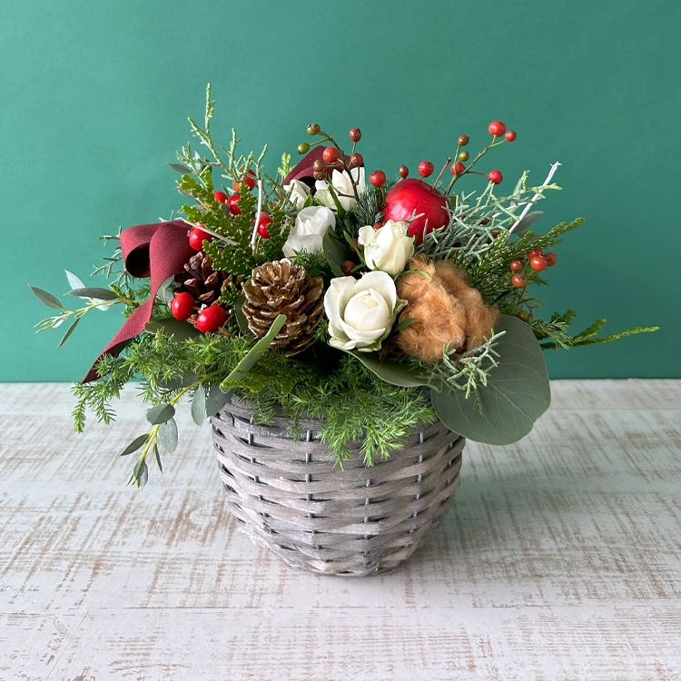 クリスマスのおまかせデザイナーアレンジメント M