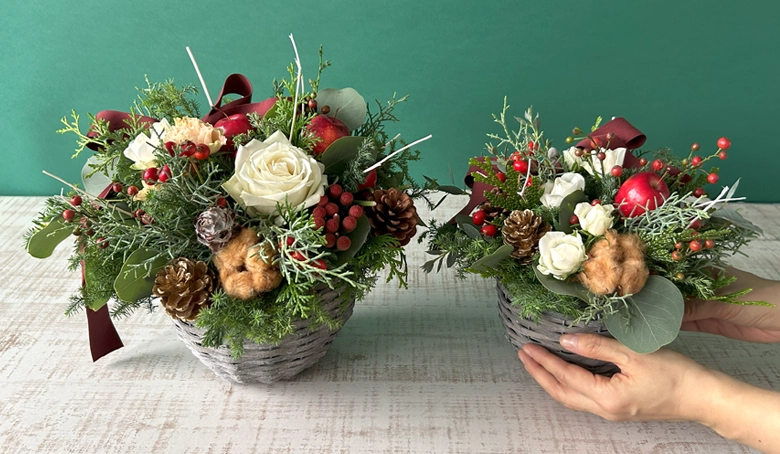 クリスマスのおまかせデザイナーアレンジメント M