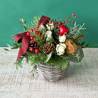 クリスマスのおまかせデザイナーアレンジメント M