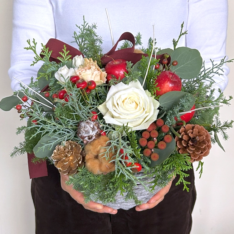 クリスマスのおまかせデザイナーアレンジメント L