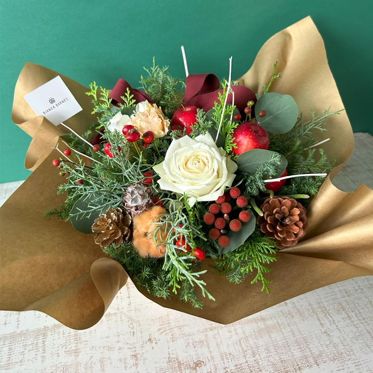 クリスマスのおまかせデザイナーアレンジメント L