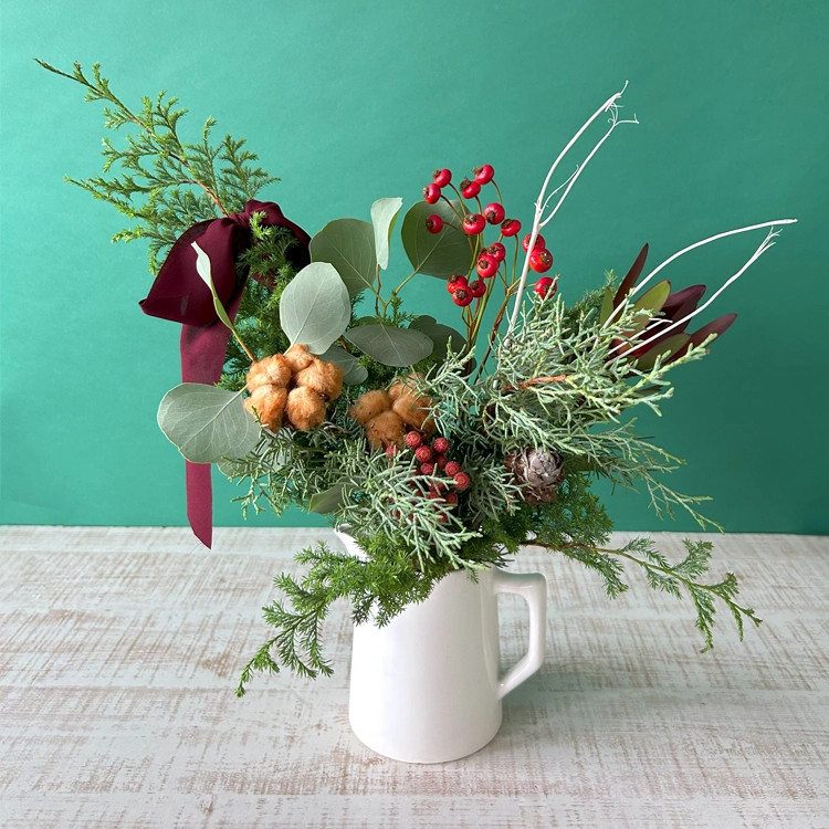 クリスマスのおまかせデザイナーブーケ M