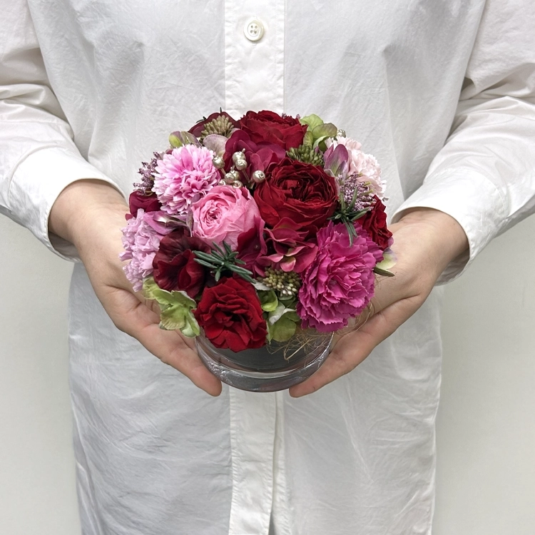 アート＆プリザーブドフラワー「クリスマスヴェール」 S