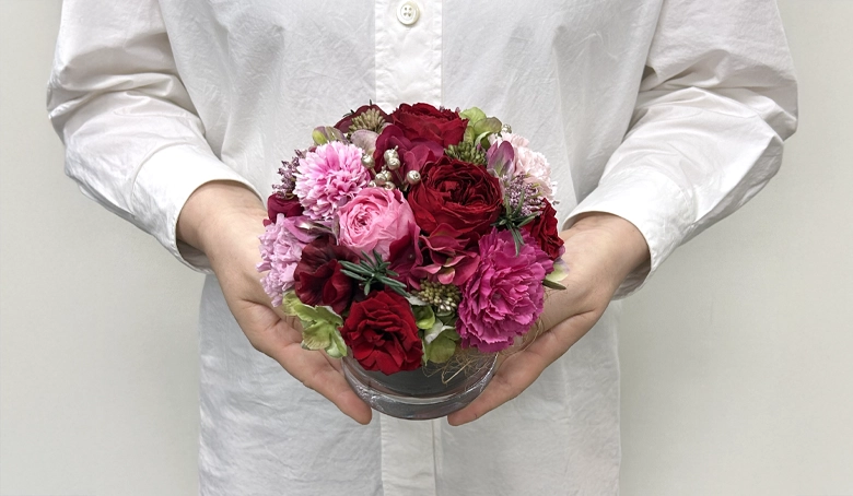 プリザーブドフラワー「クリスマスヴェール」S