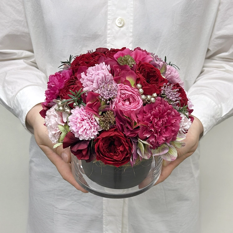 アート＆プリザーブドフラワー「クリスマスヴェール」 M