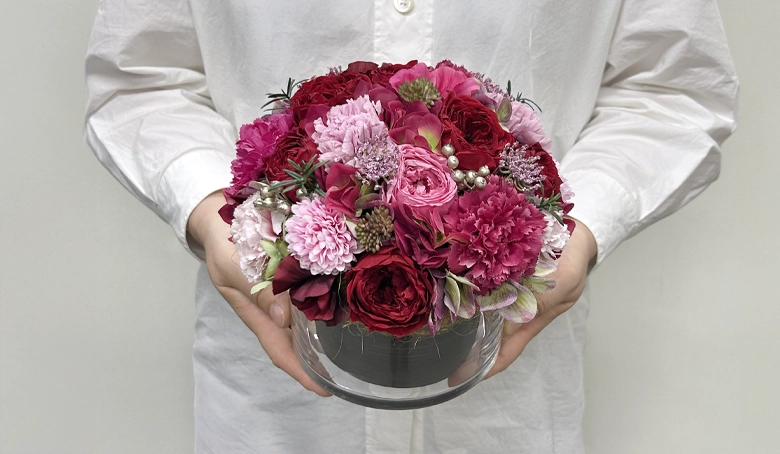 プリザーブドフラワー「クリスマスヴェール」M