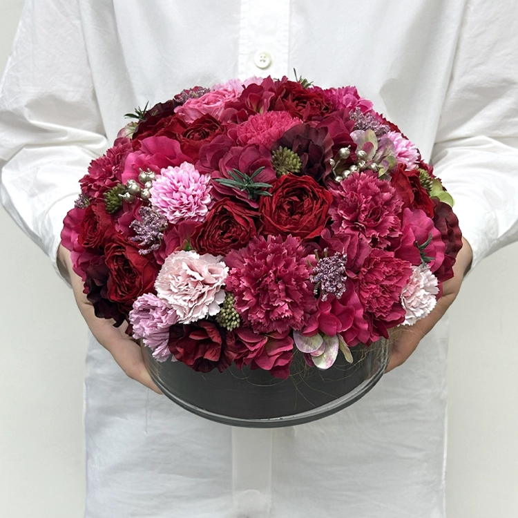 アート＆プリザーブドフラワー「クリスマスヴェール」 L