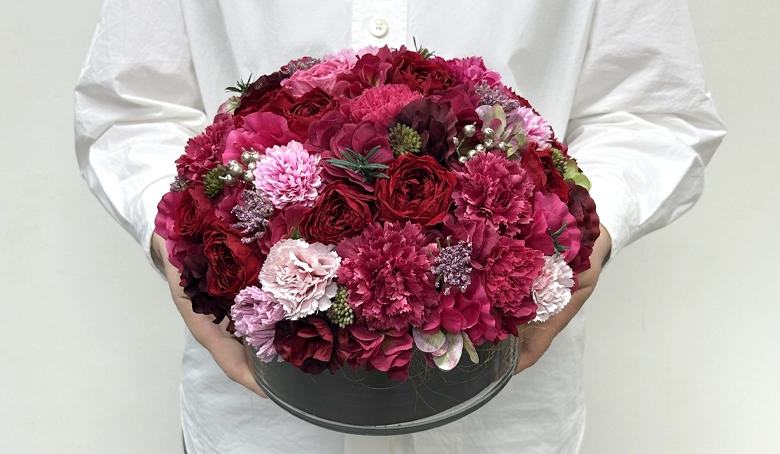 プリザーブドフラワー「クリスマスヴェール」L