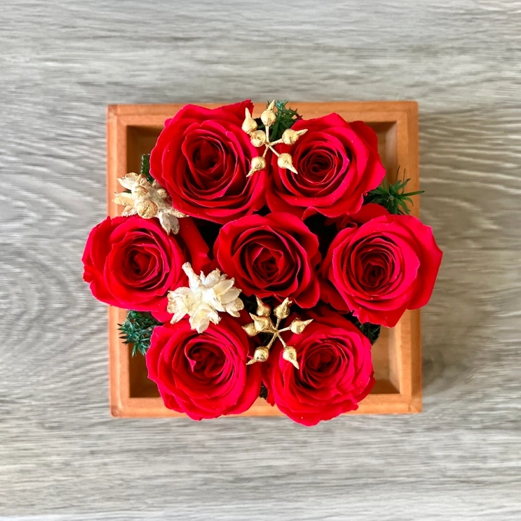 プリザーブドフラワー「クリスマスローズタルト」　M