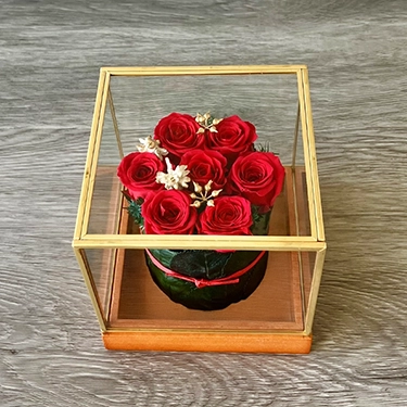 プリザーブドフラワー「クリスマスローズタルト」　M