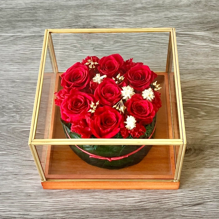 プリザーブドフラワー「クリスマスローズタルト」　L