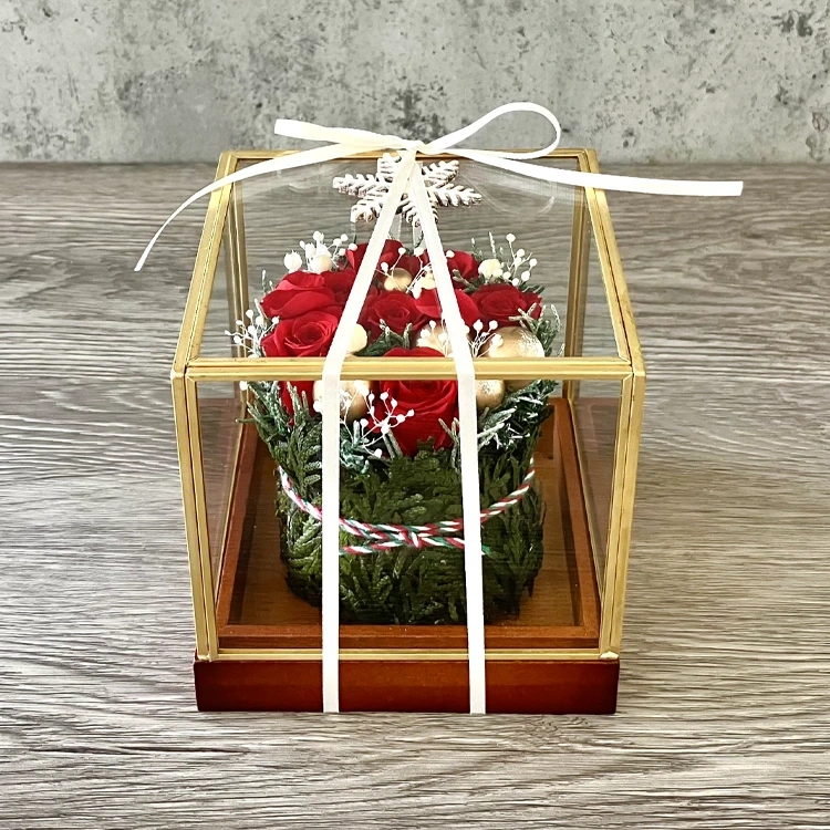 プリザーブドフラワー「ローズタルト・スノー」