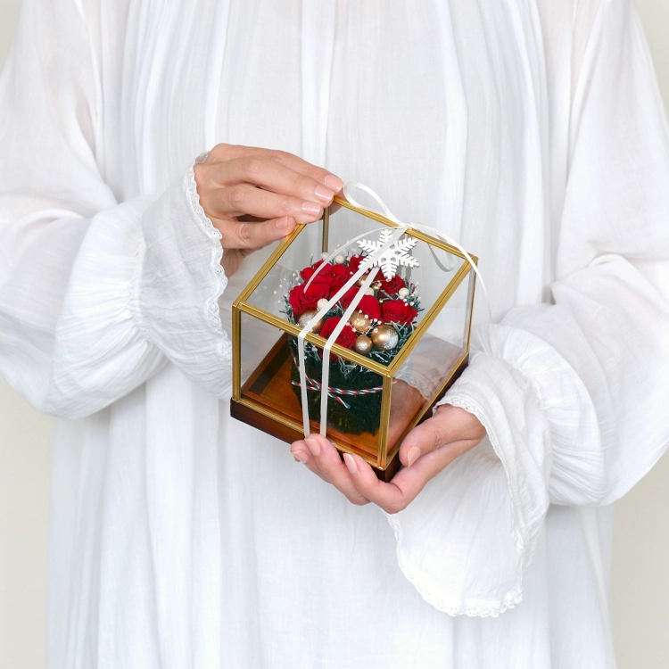 プリザーブドフラワー「ローズタルト・スノー」