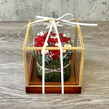 プリザーブドフラワー「ローズタルト・スノー」