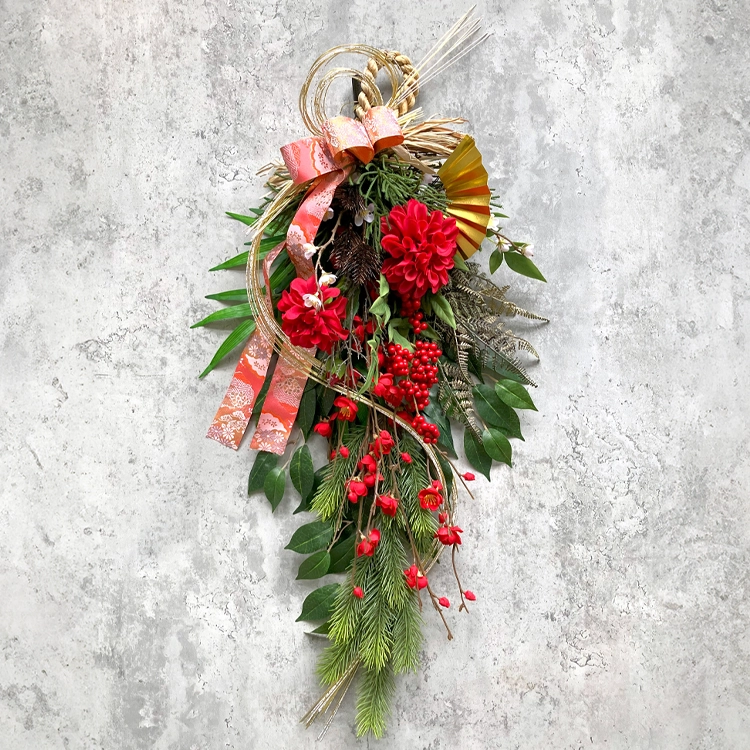 迎春しめ縄飾り　「紅白寿」（こうはくじゅ）