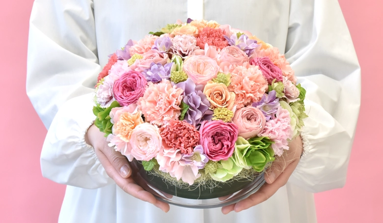 アート＆プリザーブドフラワー「ヴェール」母の日限定 L | 花・花束を